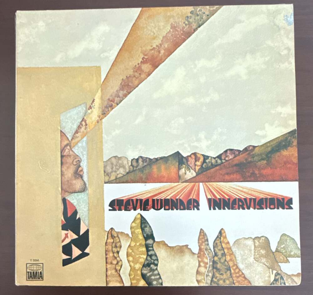 Vintage Stevie Wonder Innervisions Vinyl LP Record Tamla T 326L 1973 Original Ga